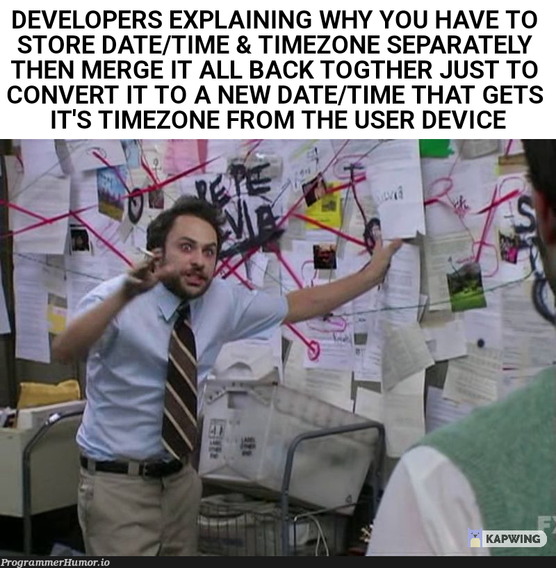 Developers trying to explain timezones to each other