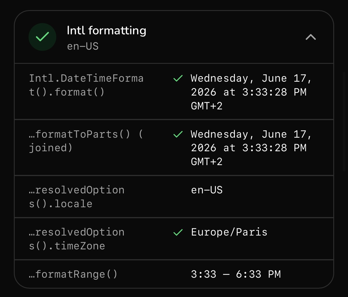 Geoceptor: Intl formatting results