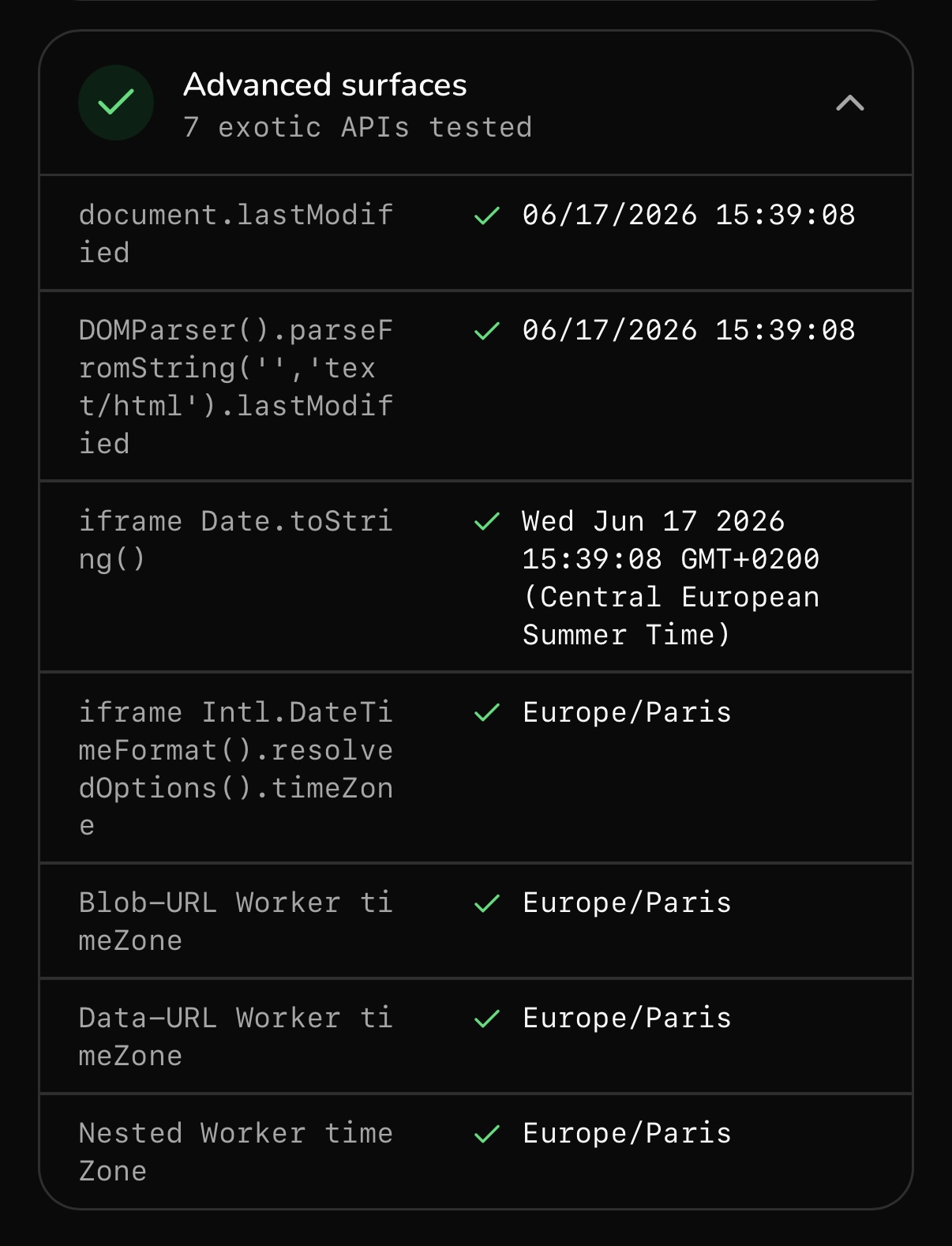 GeoSpoof: Advanced execution surface results