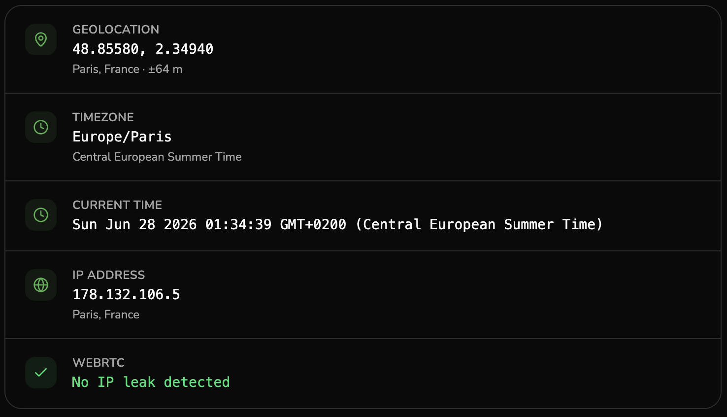 GeoSpoof: The primary signal results