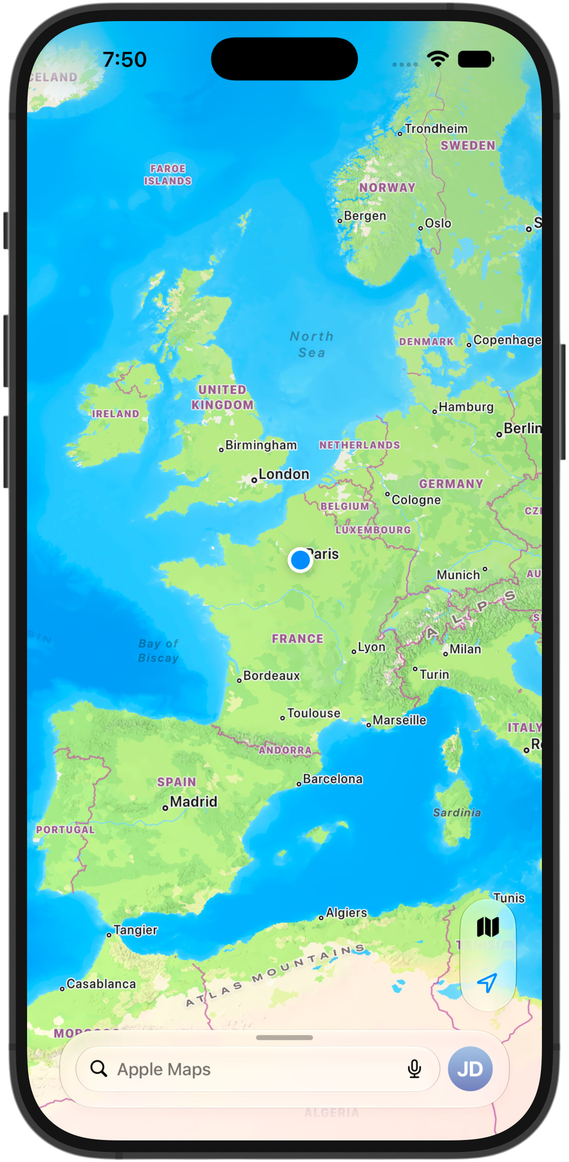 GeoSpoof GPS di iPhone — tangkapan layar 2