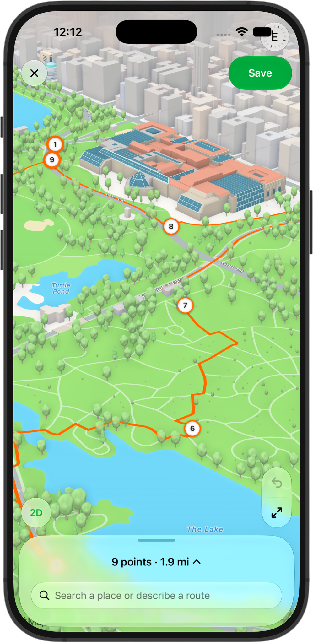 GeoSpoof-App — Nebenansicht