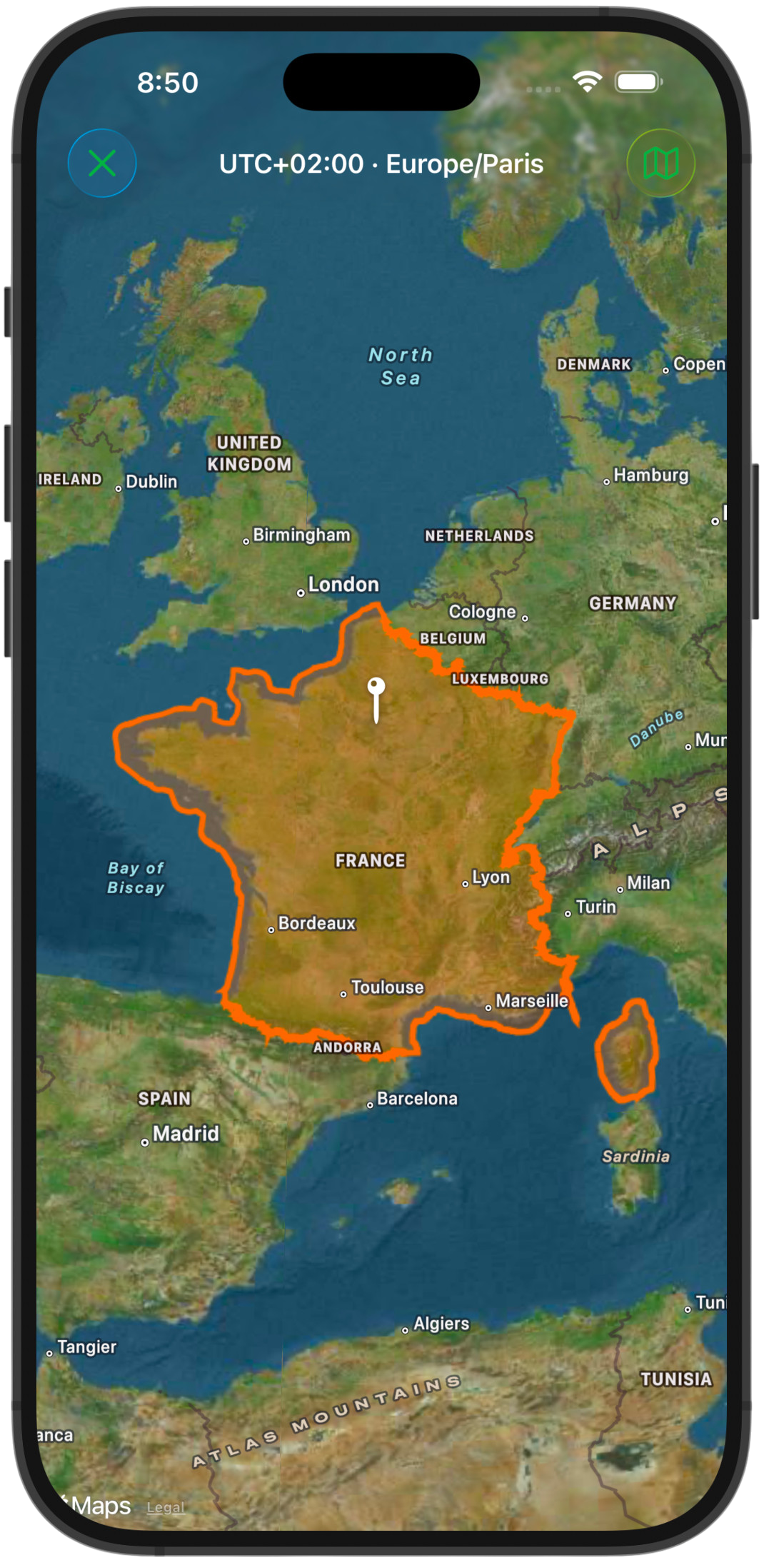 GeoSpoof sur iOS — capture d'écran 2